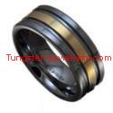 Gold plated tungsten engaged ring