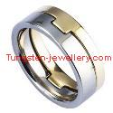 High quality gold tungsten band