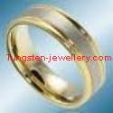 High Quality Gold Plated Tungsten Bands