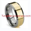 High Quality Gold Plated Tungsten Wedding Bands