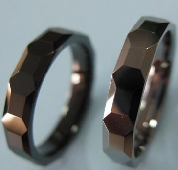 faceted tungsten ring