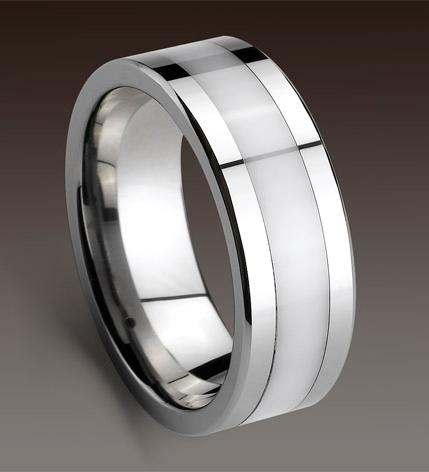 tungsten inlayed ring