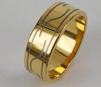 gold plated tungsten rings