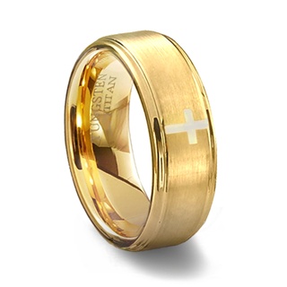 gold plated tungsten ring