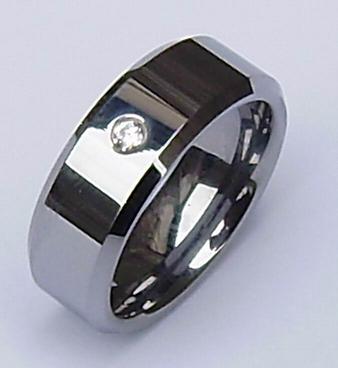 tungsten CZ stenen ringen