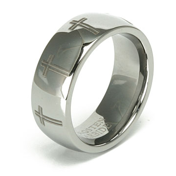 tungsteno anillo grabado