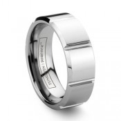 faceted tungsten rings