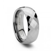 tungsten faceted rings