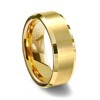 gold plated tungsten ring