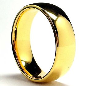 gold plated tungsten ring