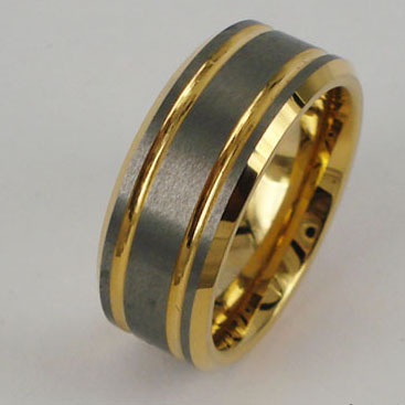tungsten gold ring