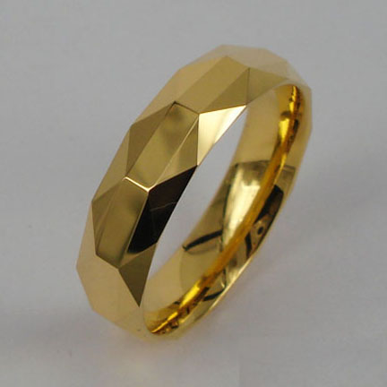 tungsten golden rings