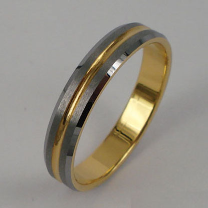 tungsten gold ring