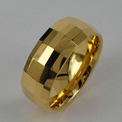 gold plated tungsten ring